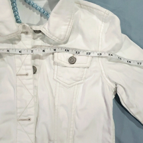 White Denim Jean jacket Size Small - Picture 3 of 4